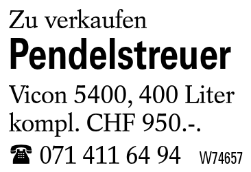 Pendelstreuer