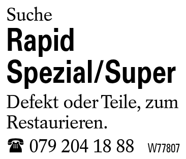 Rapid Spezial/Super