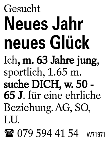 Neues Jahr neues Glück