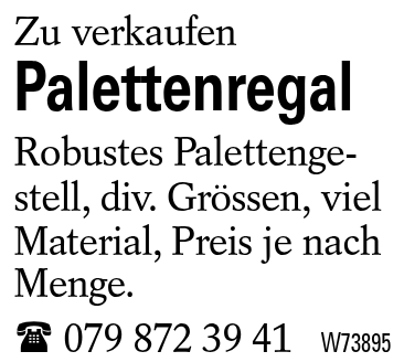Palettenregal