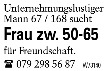Frau zw. 50-65