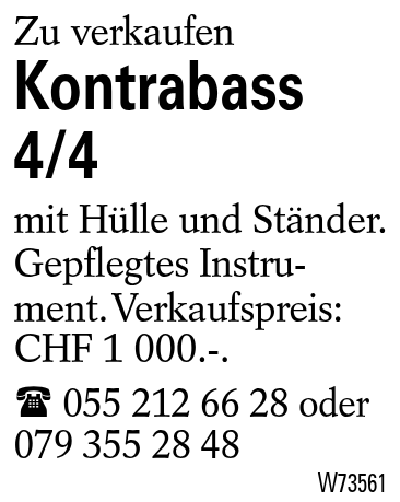 Kontrabass 4/4