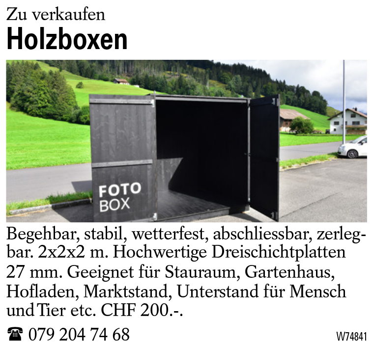 Holzboxen