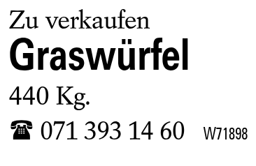 Graswürfel