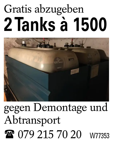 2 Tanks à 1500