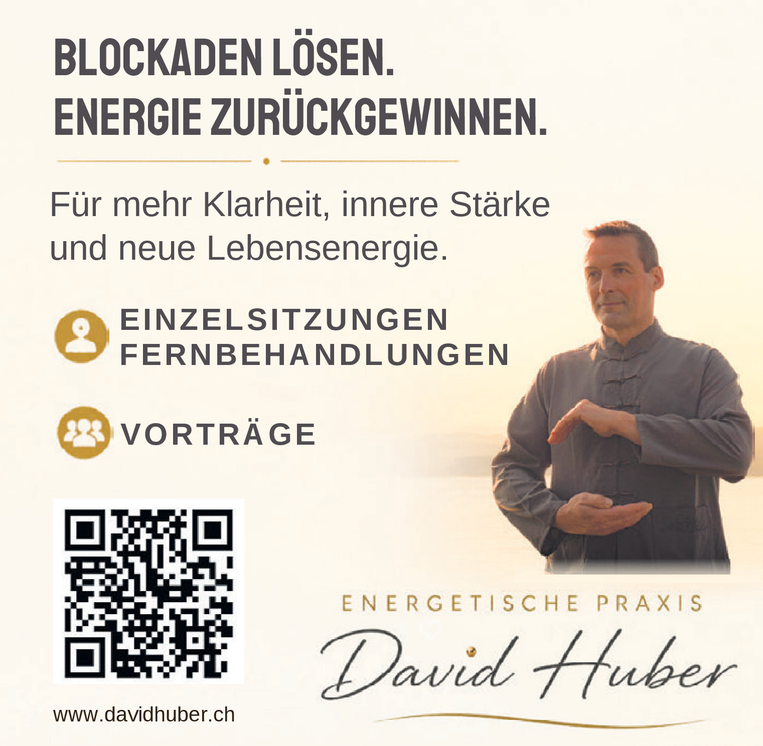 Blockaden Lösen. Energie Zurüc