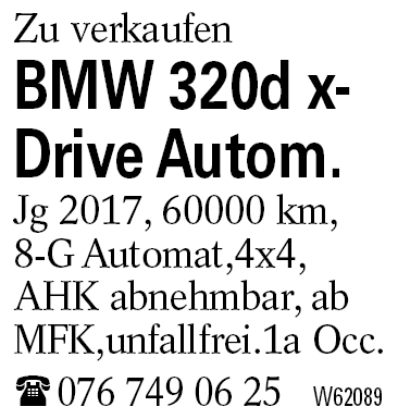 BMW 320d x-Drive Autom.