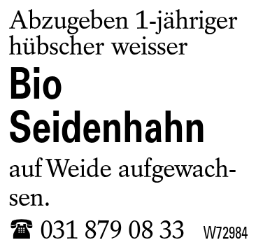 Bio Seidenhahn