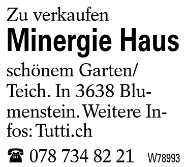 Minergie Haus
