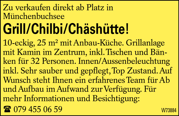 Grill/Chilbi/Chäshütte!