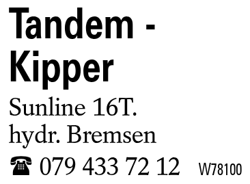 Tandem -Kipper