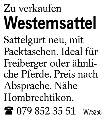 Westernsattel
