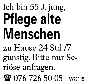 Pflege alte Menschen