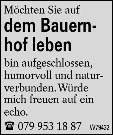 dem Bauernhof leben