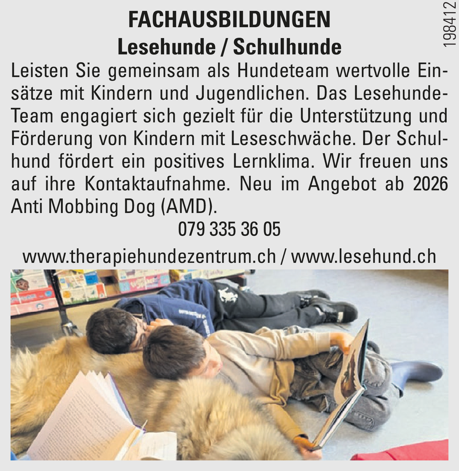 Ausbildung Lesehunde-Team