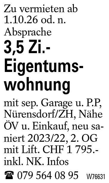 3,5 Zi.-Eigentumswohnung