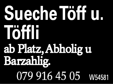 Sueche Töff u. Töffli