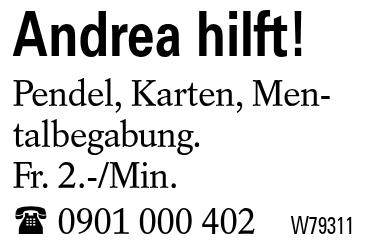 Andrea hilft!