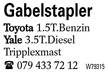 Gabelstapler