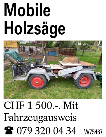Mobile Holzsäge