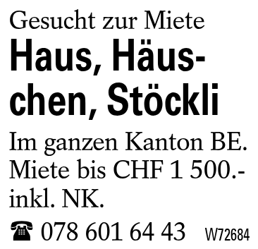 Haus, Häuschen, Stöckli