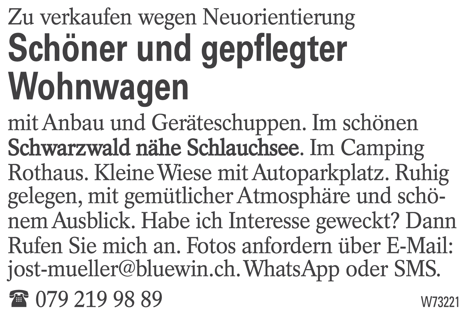 Schöner und gepflegter Wohnwag