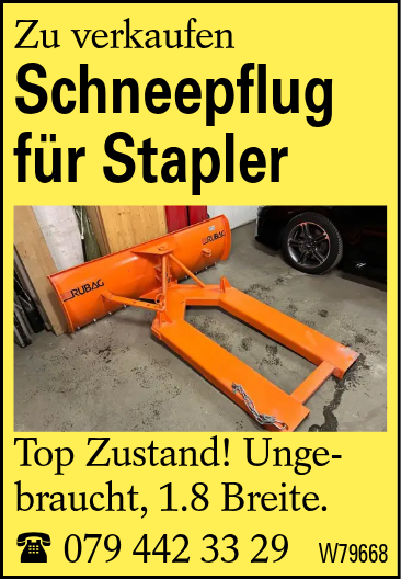 Schneepflug für Stapler