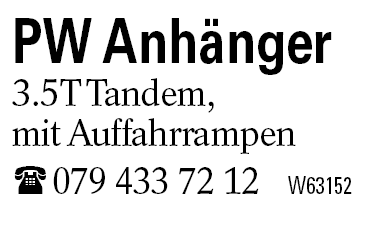 PW Anhänger