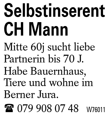 Selbstinserent CH Mann