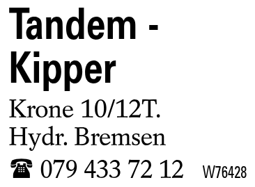 Tandem -Kipper