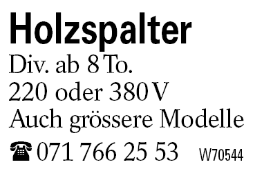 Holzspalter