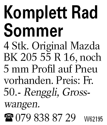 Komplett Rad Sommer