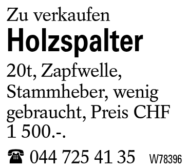 Holzspalter