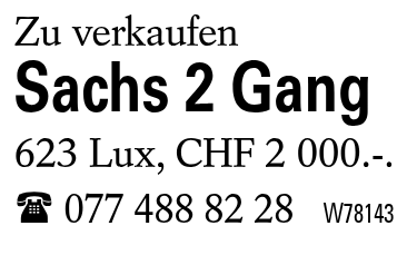 Sachs 2 Gang