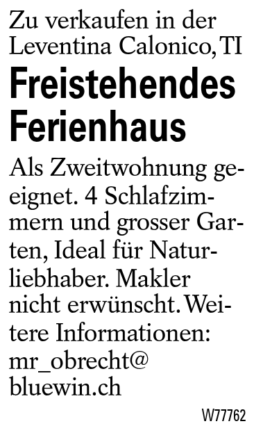 Freistehendes Ferienhaus