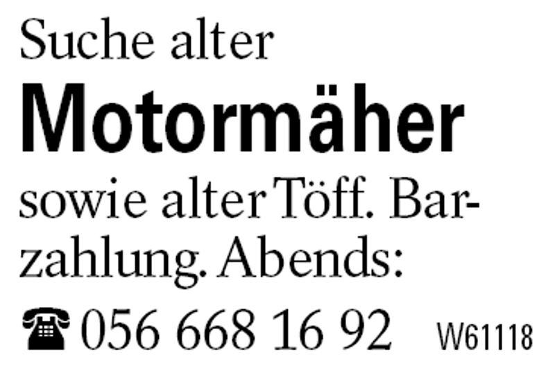 Motormäher