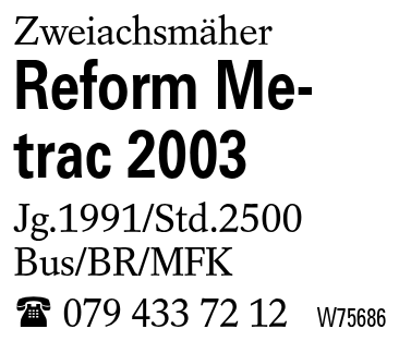Reform Metrac 2003