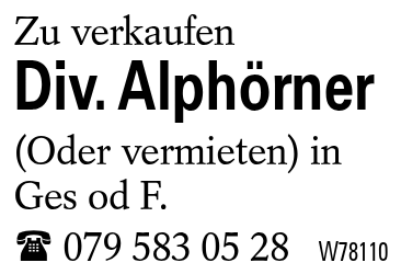 Div. Alphörner
