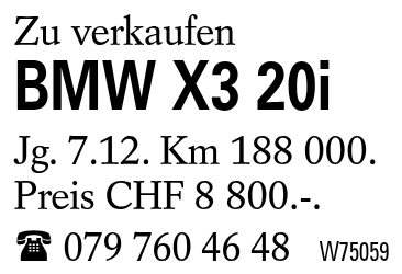 BMW X3 20i