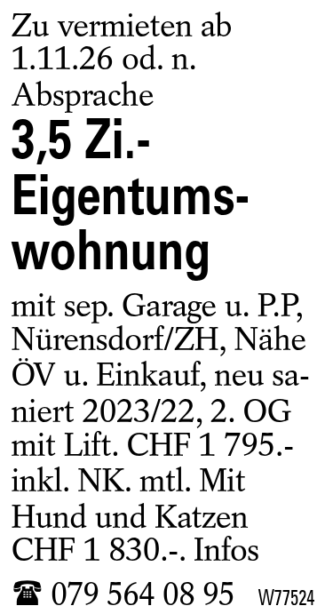 3,5 Zi.-Eigentumswohnung