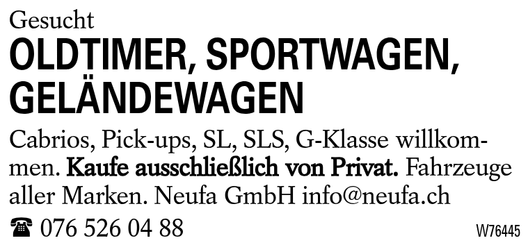 OLDTIMER, SPORTWAGEN, GELÄNDEWAGEN