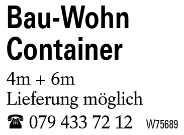 Bau-Wohn Container