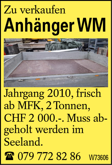 Anhänger WM