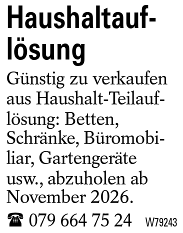 Haushaltauflösung