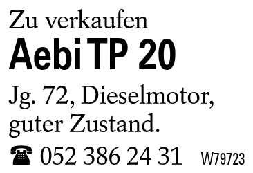 Aebi TP 20