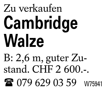 Cambridge Walze