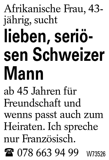 lieben, seriösen Schweizer Mann