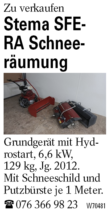 Stema SFERA Schnee-           räumung
