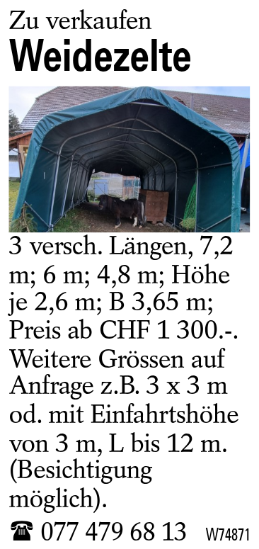 Weidezelte