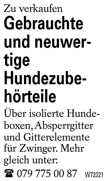 Gebrauchte und neuwertige Hundezubehörteile